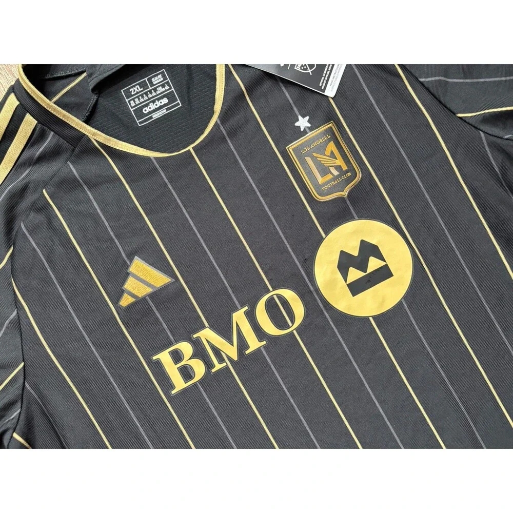 Adidas 2024/2025 LAFC Authentic Home Jersey Black Gold Men’s Sz XXL HZ6219